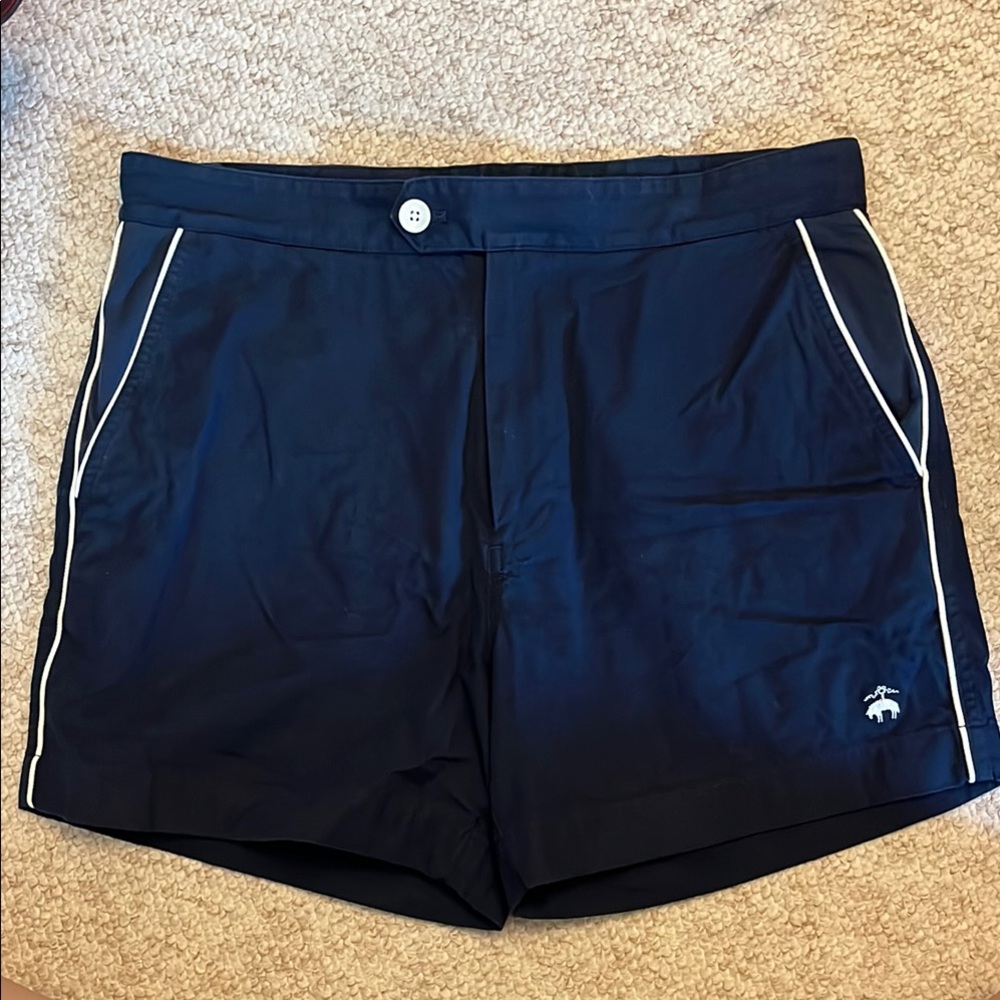 Brooks Brothers Navy Flat Front Shorts